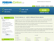 Tablet Screenshot of forumzdarma.cz